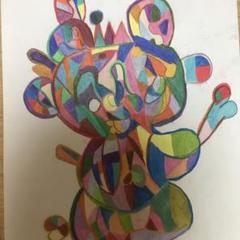 色鉛筆で描いてます❤️手描き❤️クマピョン❤️オリジナルイラスト❤️