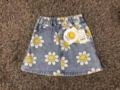 【新品】女の子ベビー　ニコちゃん柄スカート95cm