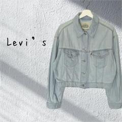 Levi's リーバイス　ライトブルー デニム クロップド Gジャン　ジャケット