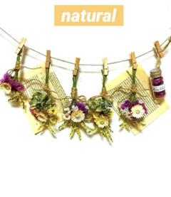 ✴️感謝SALE‼️ドライフラワー☆naturalガーランド　スターチス＆秋色紫陽花のサムネイル