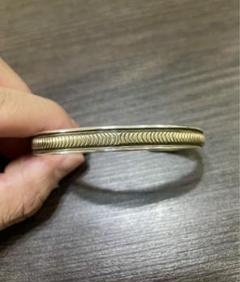 【早い者勝ち】未使用品 ブルースモーガン ワイヤーバングル k14×silver 早い者勝ち】未使用品 ブルースモーガン ワイヤーバングル k14