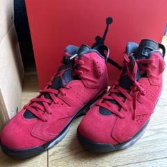 【新品・未使用】Nike Air Jordan 6 赤 スエード シューズ