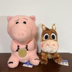 【新品】トイ・ストーリー ハム & ブルズアイ BIGぬいぐるみ 豪華2点セット