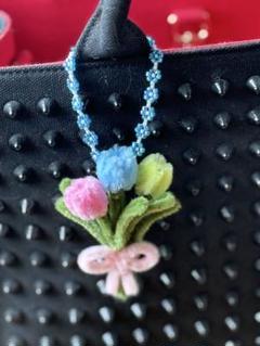 モールフラワー　チューリップキーホルダー