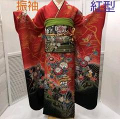 振袖レンタルセット 赤 紅型 – きものセンター