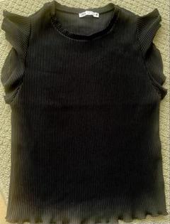 ZARA ブラッ　トップス Sのサムネイル