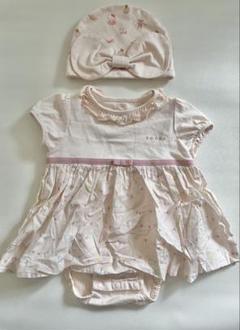☆値下げ☆TOCCAフリル付きワンピースとハローキティ帽子セット