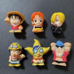 ONEPIECE ワンピース 麦わら海賊団 ミニフィギュアおもちゃ6個セットのサムネイル