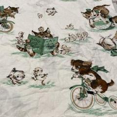 3点専用　レトロアニマル生地レトロ猫生地とわんこ生地