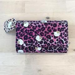 キティ　財布　レオパード　ヒョウ柄　ピンク　ギャル キティ 財布 レオパード ヒョウ柄 ピンク ギャル - メルカリ