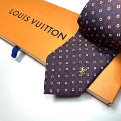 美品 ルイヴィトン Louis Vuitton ネクタイ シルク100%