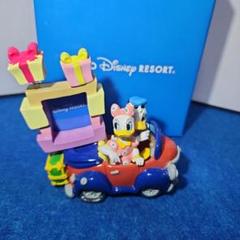 ドナルド ダック & デイジー ダック フィギュア リン フォトフレーム　置物