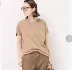 新品 EVERYDAY I LIKE. テレコ Tシャツ ドゥーズィエムクラス EVERYDAY I LIKE ドゥーズィエムクラス テレコTシャツ ベージュ
