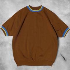 極美品★60s 70s★USA製★TULTEX★半袖スウェット★トリコリブ★短丈