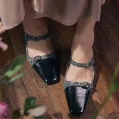 herlipto MademoiselleMulesミュールブラック vanilla】Mademoiselle Mules