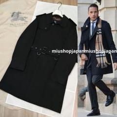 BURBERRY LONDON バーバリーロンドン/ダブルトレンチコート黒/46