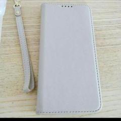 Galaxy S22 プラス ケース 手帳型 Samsung グレー カード