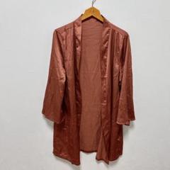 美品 テラコッタ 長襦袢 茶色 【M】