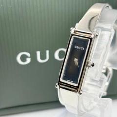 極美品■稼働 GUCCI グッチ 腕時計 レディース バングル シルバー 黒文字 GUCCI グッチ 腕時計 レディース/時計｜WonderREX-ONLINE