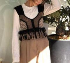 最終値下】TODAYFUL ジャガードフリンジビスチェ トゥデイフル