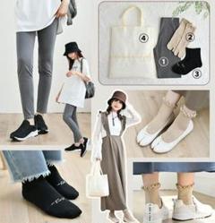 しまむら　mumu 靴下セット　L-LL しまむら - しまむら mumu 靴下 タイツセットの通販 by sara's