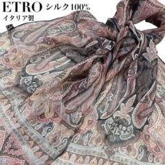 ETRO 大判ストール/ショール　ウール・シルク　ペイズリー柄　美品　希少 ETROのフリマアイテム一覧