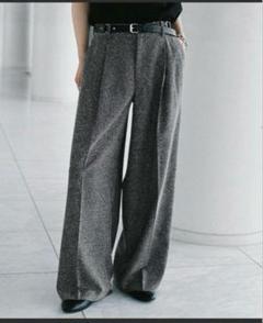 WYM BREEZE TWEED DEEP TUCK BAGGY SLACKS - メルカリ