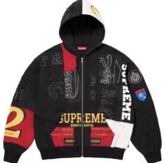 新品　Supreme Patchwork Zip Up Sweatshirt