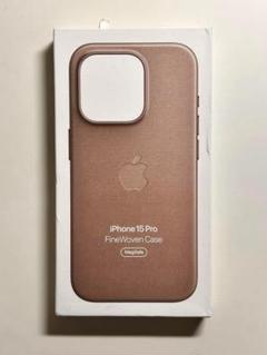 【新品・箱なし】純正 iPhone 15 Proファインウーブンケース・トープ③
