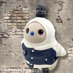 ラボット LOVOT ラボットの服ハンドメイド　サテンスタジャン（ネイビー） ラボット LOVOT ラボットの服ハンドメイド 両面サテン