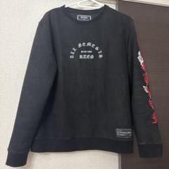 RTEG 黒 プリント入り 長袖トレーナー RTEGカルツェ/Fパーカー | adamsJUGGLER（アダムスジャグラー