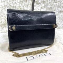 希少品‼️GUCCI ショルダーバッグ ゴールドチェーン ヴィンテージ GG金具