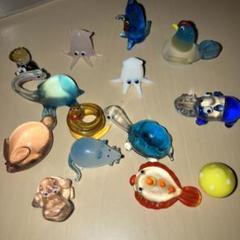 ガラス細工　ミニチュア　動物　14点まとめ売り