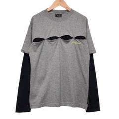 カールカナイ　KANI JEANS 長袖レイヤードTシャツ　ロンT 刺繍ロゴ