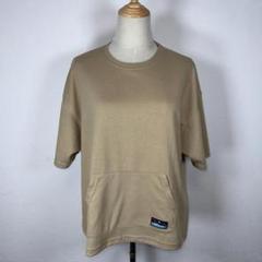 ★美品★ OUTDOOR ベージュ ポケット付き 半袖Tシャツ 綿混 Mサイズ