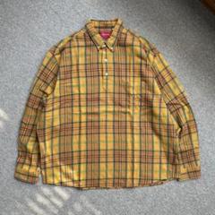 Supreme シュプリーム プルオーバー チェックシャツ 長袖 L イエローのサムネイル