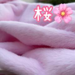 桜さくら　ハンドメイド　ぬいぐるみ　ぬい服　フェイクファー生地