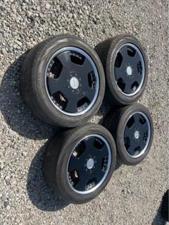 RAYS18インチのディッシュホイール2本10j+38/1本はジャンク品 RAYS18インチのディッシュホイール2本10j+38/1本はジャンク品