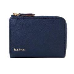美品 1199 PaulSmith 長財布 ジップストローグレイン レザー 紺 美品】Paul Smith ジップストローグレイン2 財布 紺 - メルカリ