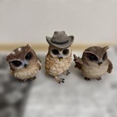 楽天市場】ガーデン飾り置き物 オブジェ 鳥 梟 リアル ふくろう
