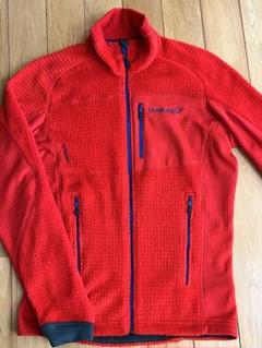 NORRONA フリースパーカー S 赤 美品】NORRØNA ノローナ ロフォテンウォーム2 メンズS フリース