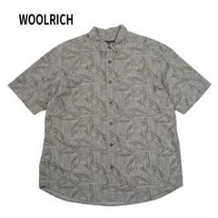 WOOLRICH NEWSPAPER BASS シャツ ロゴ フィッシュ L