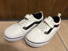 VANS ホワイト スニーカー ベルクロストラップ　19cm
