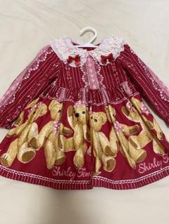 【SALE】 A*♡様 シャーリーテンプル難あり赤くまワンピース90 メルカリ - ワンピース