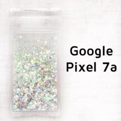 Pixel7a カバー シルバー ハート 動くのサムネイル
