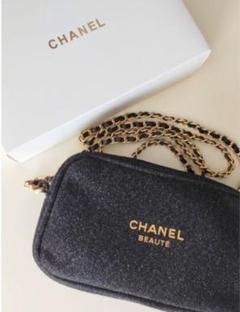 ❤ 新品 シャネルチェーン付き ノベルティ ポーチ　ショルダーバッグのサムネイル