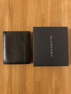 BURBERRY 二つ折り財布 黒ロンドン本店購入 箱、ギャランティ
