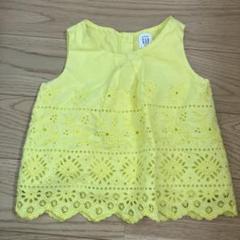 baby GAP イエロー刺繍タンクトップ 18-24ヶ月