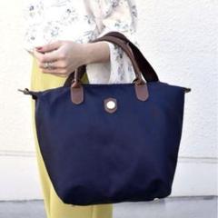 【極美品】BONFANTI 2WAYナイロン&レザー トートバッグ 黒 A4 ボンファンティ Bonfanti ナイロン ハンドバッグ （BLACK） -靴