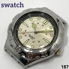 電池交換済 187 フェイスのみ swatch SWISS メンズ 腕時計 蓄光のサムネイル